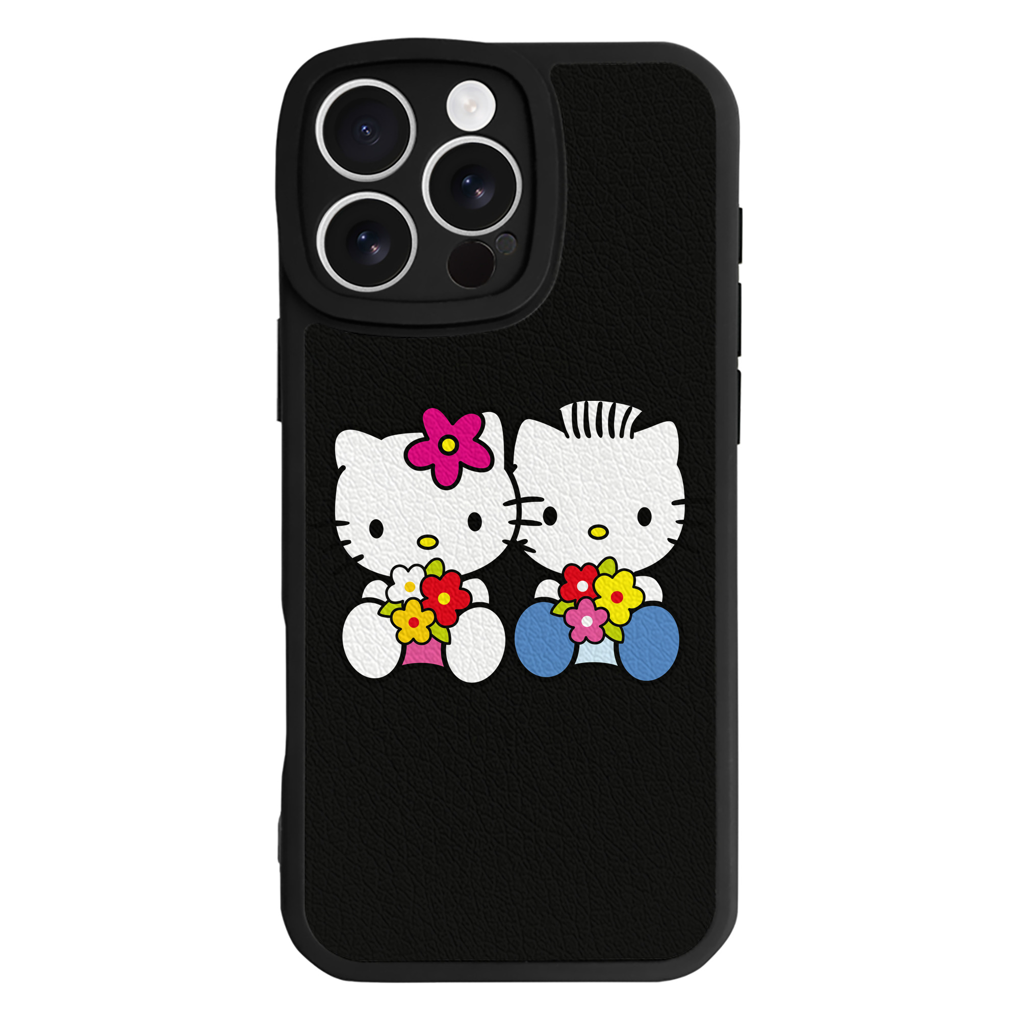 （画像用） Hello Kitty ハローキティ 【iPhone 16シリーズ対応】シリコンスマホケース（レザー調） 材質：シリコン